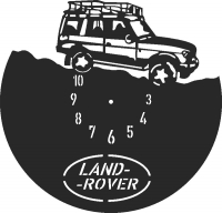 Land rover clock - DXF CNC dxf for Plasma Laser Waterjet Plotter Router Cut Ready Vector CNC file